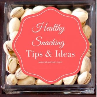 Healthy snacking is an integral part of a healthy diet. Find out why it's important, how to do it, and get some easy and healthy snack ideas to get started via JessicaLevinson.com | #HealthySnackIdeas #EasyHealthySnacks