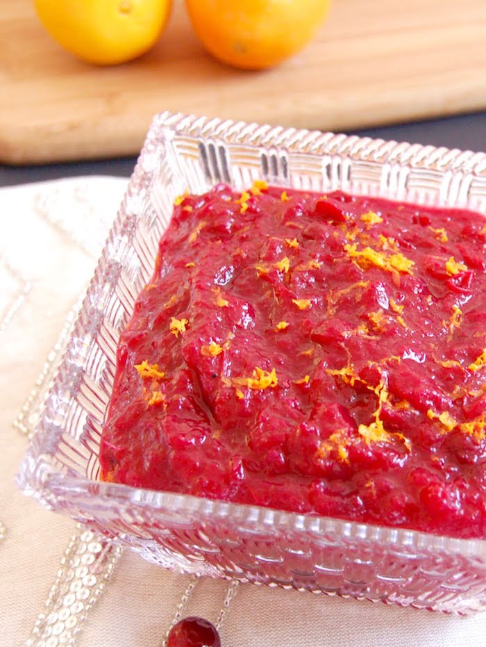 orange cranberry sauce recipe Thanksgiving Orange-Ginger Cranberry Sauce