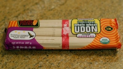 Long noodles signify longevity in Asian countries. Try this Chicken Vegetable Udon Soup to bring in the New Year with this delicious new challenge. Get the dairy-free recipe via JessicaLevinson.com | #udonnoodlesoup #chickesouprecipe #dairyfreesoups Chicken Vegetable Udon Soup Whole Wheat Udon Noodle Package