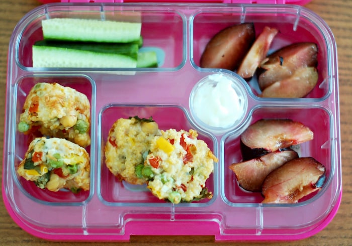 quinoa bites in bento style lunchbox quinoa bites in bento-style lunchbox for kids