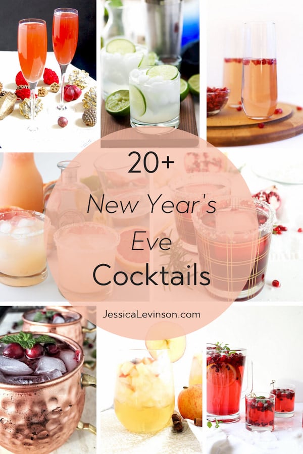 Ring in the new year with 20+ New Year's Eve cocktail recipes perfect for the season! roundup of new year's eve cocktail recipes