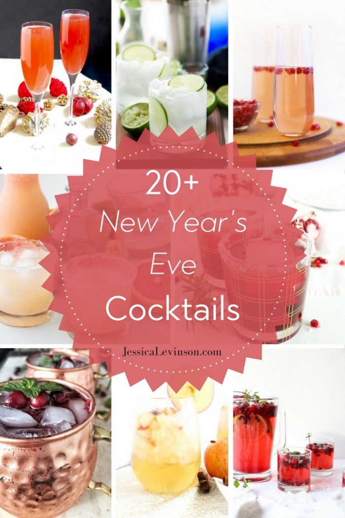 New Year's Eve Cocktail Recipes | Jessica Levinson, MS, RDN, CDN Ring in the new year with 20+ New Year's Eve cocktail recipes perfect for the season!