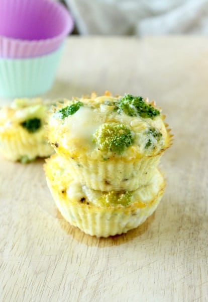 Make Ahead Broccoli Cheddar Egg Cups @ Lively Table Quick and Healthy Breakfasts - Broccoli Cheddar Egg Cups from Lively Table