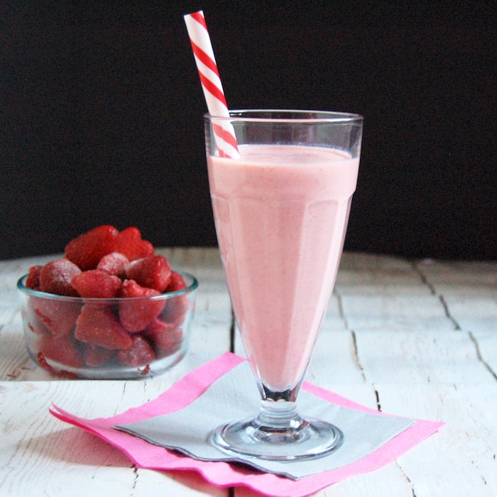 Strawberry Kefir Smoothie is one of many healthy breakfasts to get out the door in the morning strawberry kefir smoothie
