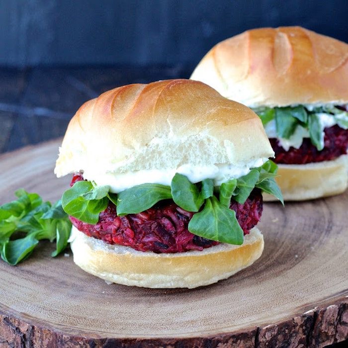 Smoky Beet Burgers with Goat Cheese Yogurt Spread @ The Foodie Physician Smoky Beet Burgers with Goat Cheese Yogurt Spread @ The Foodie Physician
