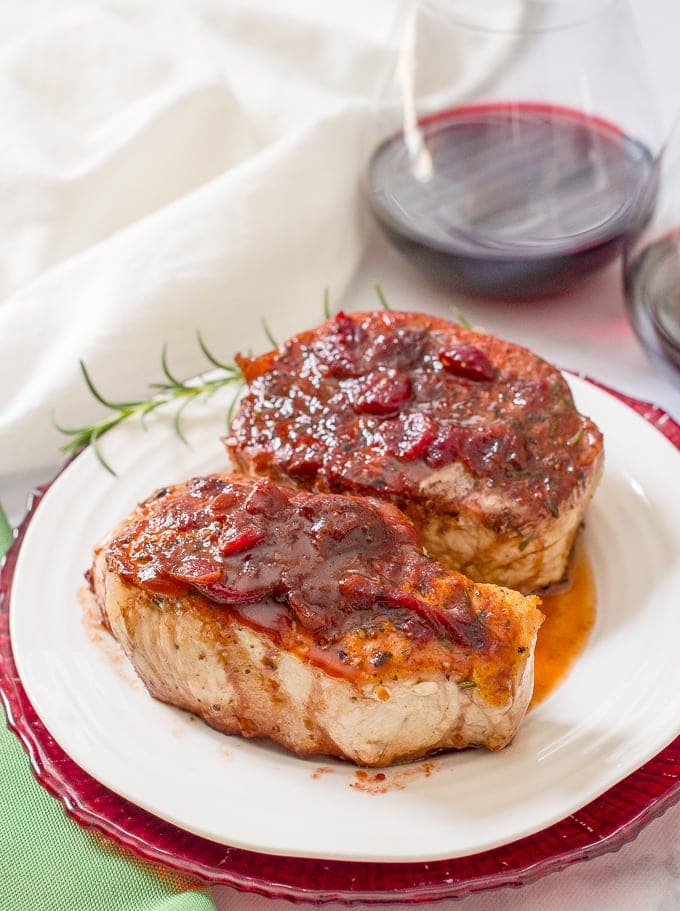 Cranberry Balsamic Pork Chops @ Family Food on the Table Cranberry Balsamic Pork Chops @ Family Food on the Table